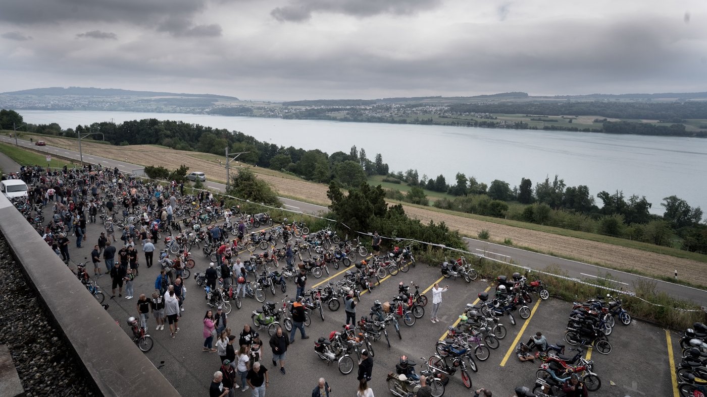 Töffli am Töfflitreffen in Beinwil am See, betreut von MSL Eventtechnik.